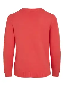 VILA VIRIL O-NECK L/S KNIT TOP - NOOS