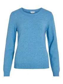 VILA VIRIL O-NECK L/S KNIT TOP - NOOS