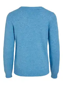 VILA VIRIL O-NECK L/S KNIT TOP - NOOS