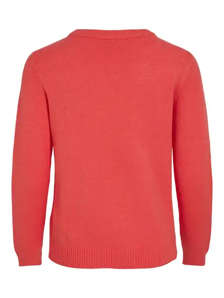 VILA VIRIL O-NECK L/S KNIT TOP - NOOS