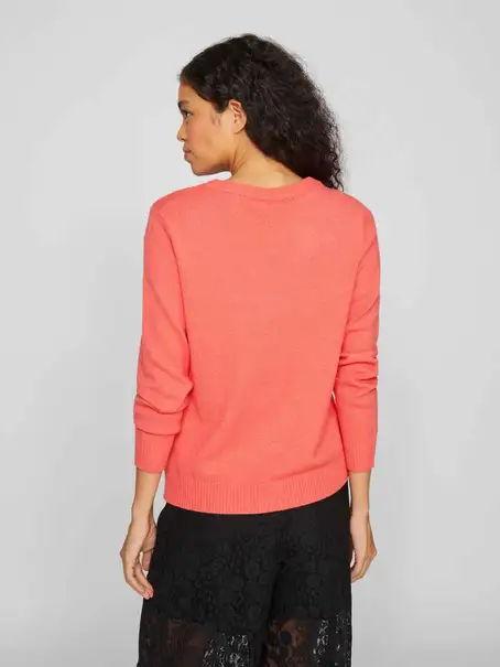 VILA VIRIL O-NECK L/S KNIT TOP - NOOS