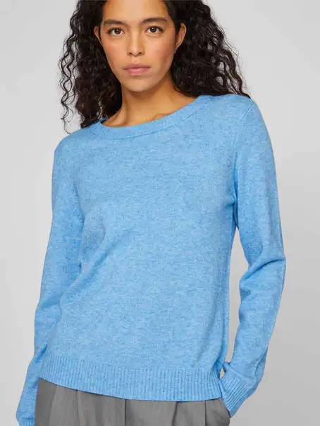 VILA VIRIL O-NECK L/S KNIT TOP - NOOS