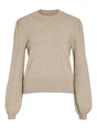 VILA VIRIL TURTLE-NK BALLOON L/S TOP - N
