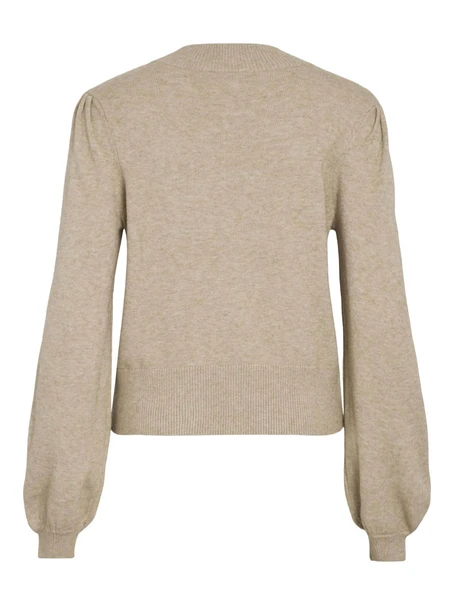 VILA VIRIL TURTLE-NK BALLOON L/S TOP - N