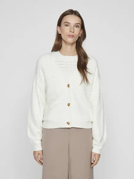 VILA VIRIL V-NECK L/S KNIT CARDIGAN - NO