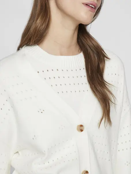 VILA VIRIL V-NECK L/S KNIT CARDIGAN - NO