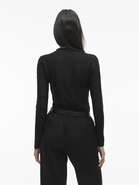 VILA VISAGARA FUNNELNECK L/S TOP