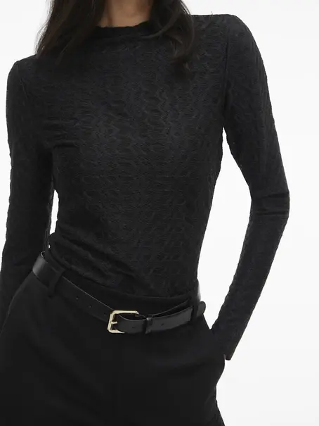 VILA VISAGARA FUNNELNECK L/S TOP