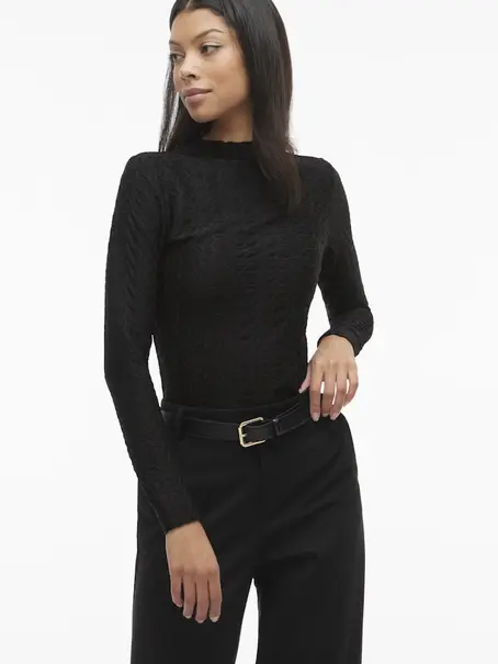 VILA VISAGARA FUNNELNECK L/S TOP