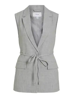VILA VISALA S/L TAILORED WAISTCOAT/R/BFS