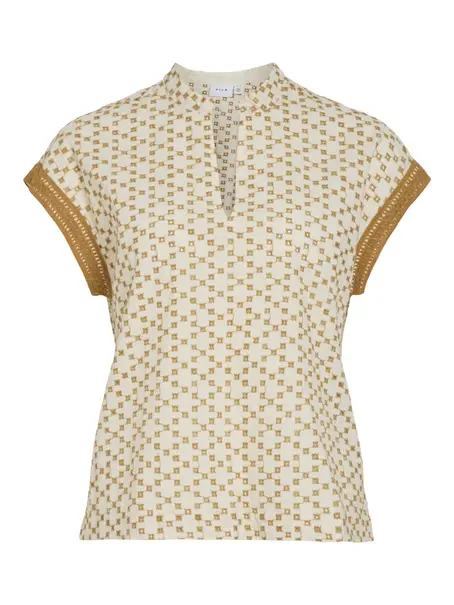 VILA VISUMIRA V-NECK CP TOP