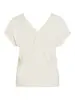VILA VISYMA LACE V-NECK CAP SLEEVE TOP/D