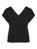 VILA VISYMA LACE V-NECK CAP SLEEVE TOP/D