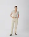 VILA VISYMA LACE V-NECK CAP SLEEVE TOP/D