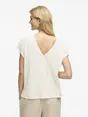 VILA VISYMA LACE V-NECK CAP SLEEVE TOP/D