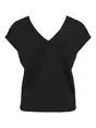 VILA VISYMA LACE V-NECK CAP SLEEVE TOP/D