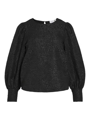 VILA VITALIAMA O-NECK L/S TOP/PR
