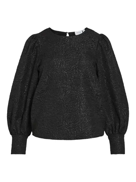 VILA VITALIAMA O-NECK L/S TOP/PR