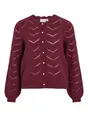 VILA VITULI O-NECK L/S DETAIL KNIT CARDI