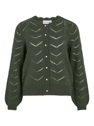 VILA VITULI O-NECK L/S DETAIL KNIT CARDI