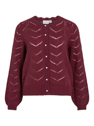 VILA VITULI O-NECK L/S DETAIL KNIT CARDI