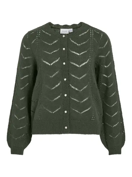 VILA VITULI O-NECK L/S DETAIL KNIT CARDI