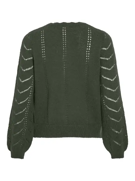 VILA VITULI O-NECK L/S DETAIL KNIT CARDI
