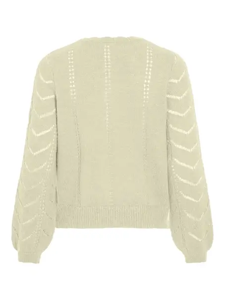 VILA VITULI O-NECK L/S DETAIL KNIT CARDI
