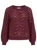 VILA VITULI O-NECK L/S DETAIL KNIT TOP/P