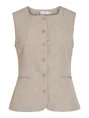 VILA VIVARONE S/L SQUARE NECK LONG VEST