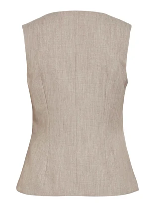 VILA VIVARONE S/L SQUARE NECK LONG VEST