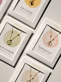 VINOOS NECKLACE GOLD CIRCLE PINK THINK