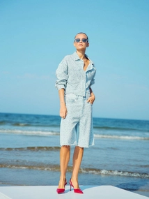 WITHBLACK WBLDELUXE LONG DENIM BERMUDA