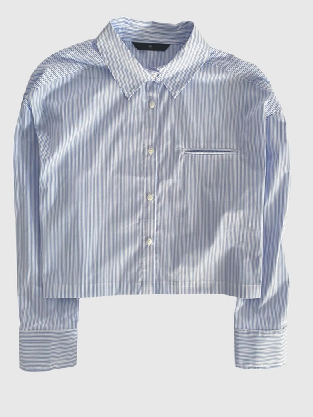 WITHBLACK WBLQUINIE STRIPE CROPPED SHIRT