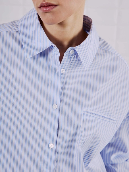 WITHBLACK WBLQUINIE STRIPE CROPPED SHIRT