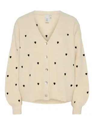 Y.A.S YASBOW LS EMBROIDED KNIT CARDIGAN S