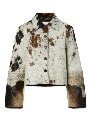 Y.A.S YASCAROLINE LS COW LEATHER JACKET -