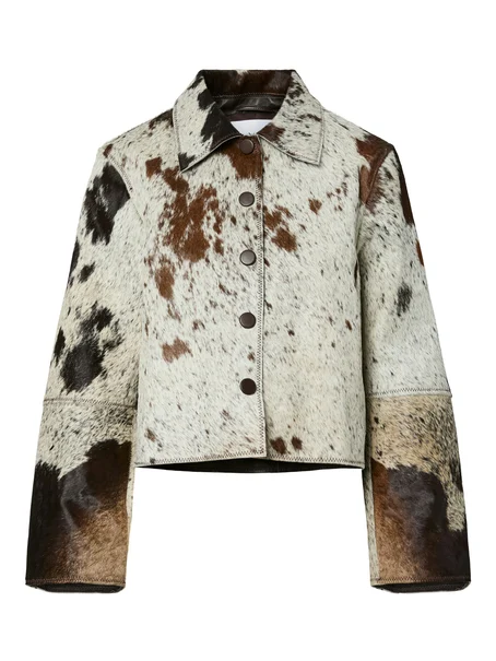 Y.A.S YASCAROLINE LS COW LEATHER JACKET -