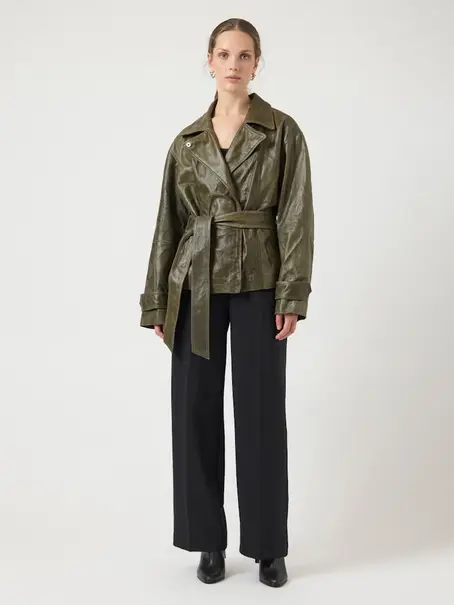 Y.A.S YASLIBBO LS LEATHER JACKET