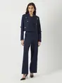 Y.A.S YASMIDNIGHT WIDE MW PANT - SHOW