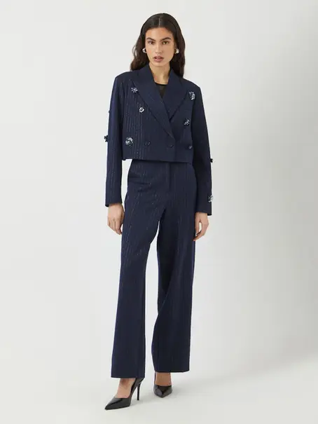Y.A.S YASMIDNIGHT WIDE MW PANT - SHOW