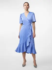 Y.A.S YASTHEA 2/4 MIDI WRAP DRESS S. NOOS