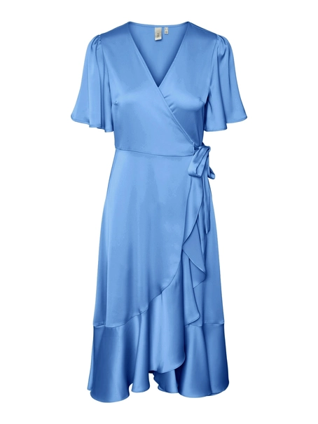 Y.A.S YASTHEA 2/4 MIDI WRAP DRESS S. NOOS