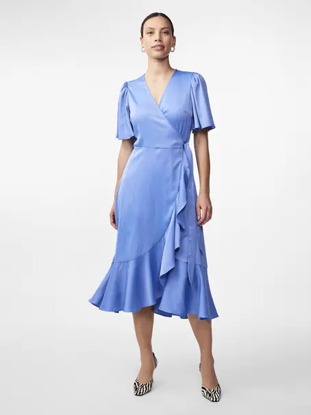 Y.A.S YASTHEA 2/4 MIDI WRAP DRESS S. NOOS