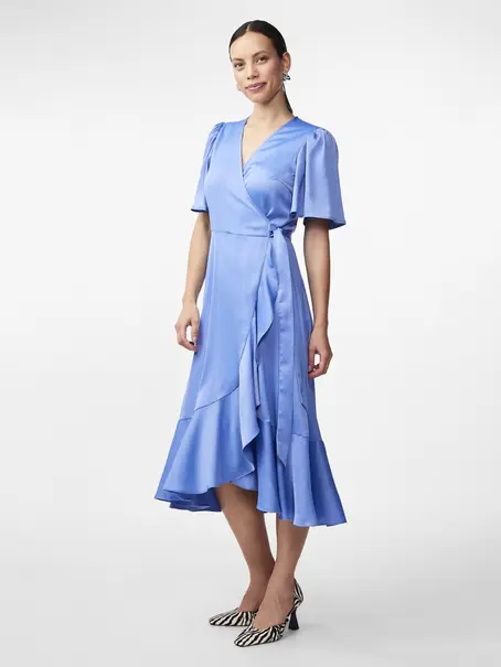 Y.A.S YASTHEA 2/4 MIDI WRAP DRESS S. NOOS
