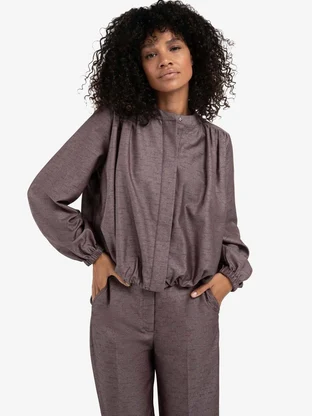 YAYA Balloon-shaped blouse jacket