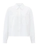 YAYA Batwing cropped blouse w. pock