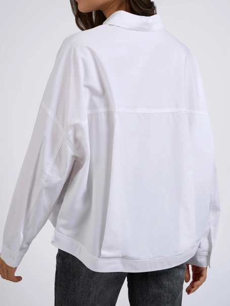 YAYA Batwing cropped blouse w. pock