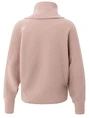 YAYA Batwing sweater with collar ls