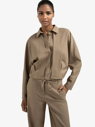 YAYA Blouse jacket with waist pleat